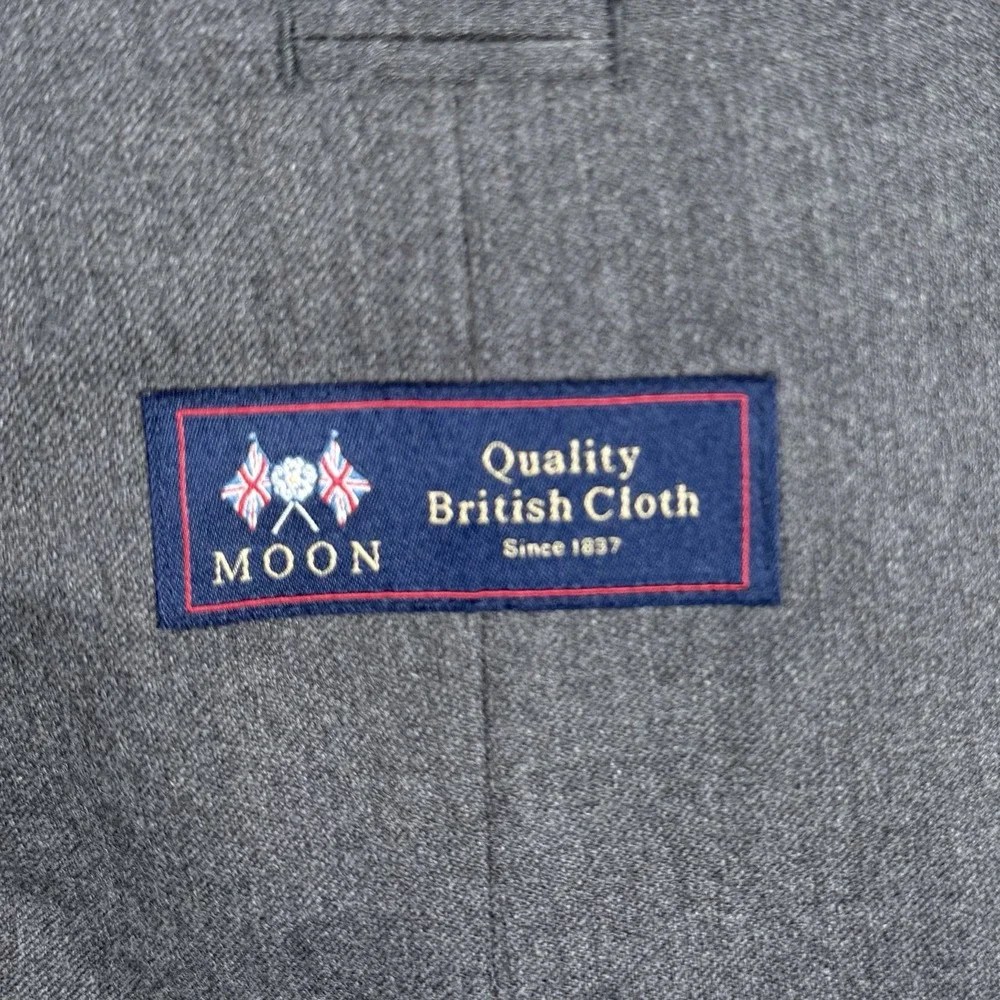 J Crew Ludlow Men's 36S Slim Unstructured Moon Cloth Gray Two Button Blazer